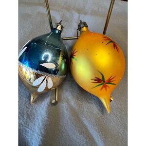 Vintage Tear Drop Christmas Ornaments